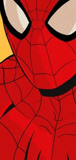 Colorful Spider-Man illustration with red suit and bold design.