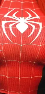 Textured red Spider-Man inspired design wallpaper.