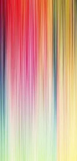 Vibrant mobile wallpaper with colorful vertical stripes.