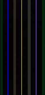 Vibrant stripes in various colors on a black background.