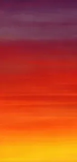 Vibrant sunset gradient wallpaper with warm and fiery hues.