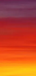 Vibrant sunset gradient wallpaper with red, orange, and purple hues for mobile screen.