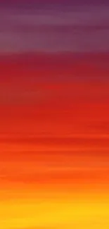 Vibrant sunset gradient wallpaper with orange and red hues.