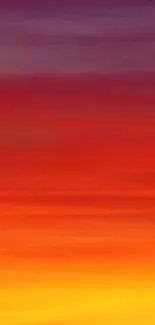 Vibrant sunset sky mobile wallpaper with orange, red, and purple gradients.