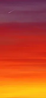 Vibrant sunset wallpaper with orange and red hues.