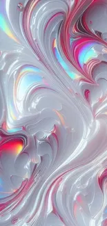 Abstract swirl pattern in vibrant colors