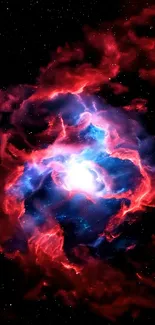 Vibrant Swirling Nebula Live Wallpaper