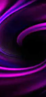 Vibrant purple swirl abstract wallpaper.