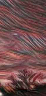 Vibrant swirling reddish sky wallpaper for mobile phones.