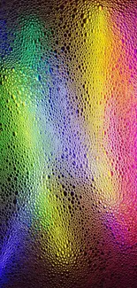 Vibrant rainbow textured mobile phone wallpaper.