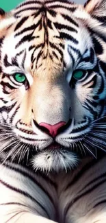 Vibrant tiger concept art with colorful background.