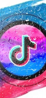 Vibrant TikTok logo with colorful background design.