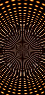 Abstract vibrant tunnel light pattern mobile wallpaper.