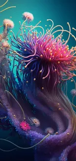 Vibrant underwater fantasy art with colorful details and imaginative design.