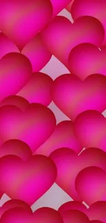 Vibrant Valentine's heart wallpapers display for mobile.