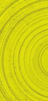 Vibrant yellow abstract wallpaper with circular patterns.