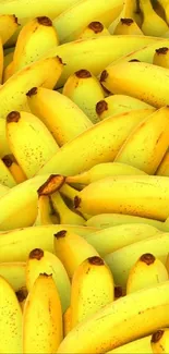 Bright yellow bananas pattern phone wallpaper