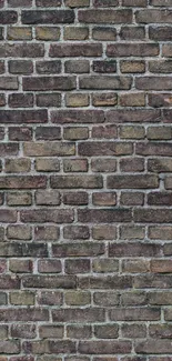 Vintage brick wall texture for phone wallpaper.