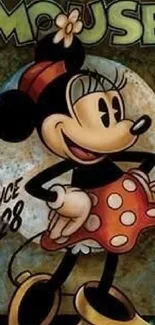 Vintage cartoon mouse artwork from 1928 with retro style.