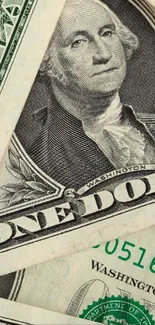 Vintage dollar bill with George Washington portrait.