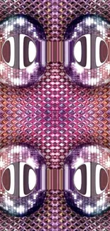 Vivid abstract pattern with purple hues