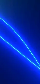 Blue abstract wallpaper with neon streaks