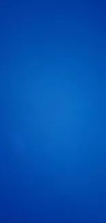 Vivid blue minimalist phone wallpaper for a sleek look.