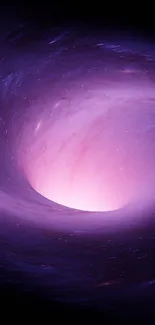 Abstract purple cosmic swirl wallpaper for mobile, featuring galaxy-inspired art.