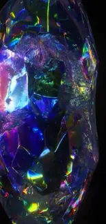 Vivid crystal spectrum with colorful reflections