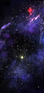 Vivid galaxy wallpaper with starry night and vibrant nebula colors.