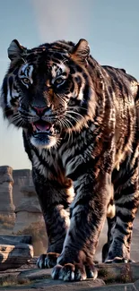 Walking Realistic Tiger Live Wallpaper