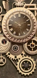 Watch Gear Clock Live Wallpaper