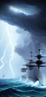 Water Cloud Lightning Live Wallpaper