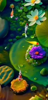 Water Flower Plant Live Wallpaper