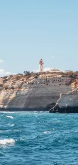 Water Lighthouse Sky Live Wallpaper