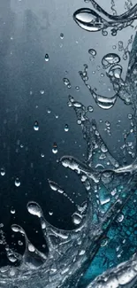 Water Liquid Blue Live Wallpaper