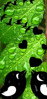 Water Liquid Leaf Live Wallpaper