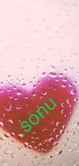 Water Pink Drop Live Wallpaper