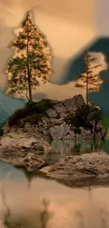 Water Plant Mountain Live Wallpaper