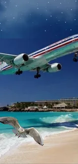 Water Sky Aircraft Live Wallpaper