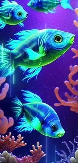 Water Vertebrate Blue Live Wallpaper