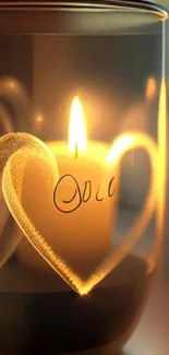 Wax Candle Amber Live Wallpaper