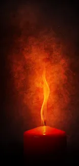 Wax Candle Orange Live Wallpaper