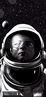 White Astronaut Light Live Wallpaper