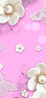 White Product Petal Live Wallpaper