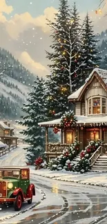 Winter Christmas Day Home Live Wallpaper