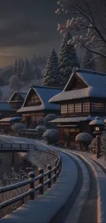 Winter Freezing Snow Live Wallpaper