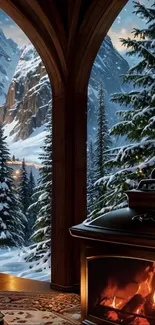 Winter Furniture Larch Live Wallpaper