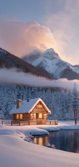 Winter Snow Mountain Live Wallpaper