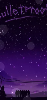 World Light Purple Live Wallpaper